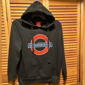 London Underground Transport Subway Black Hoodie